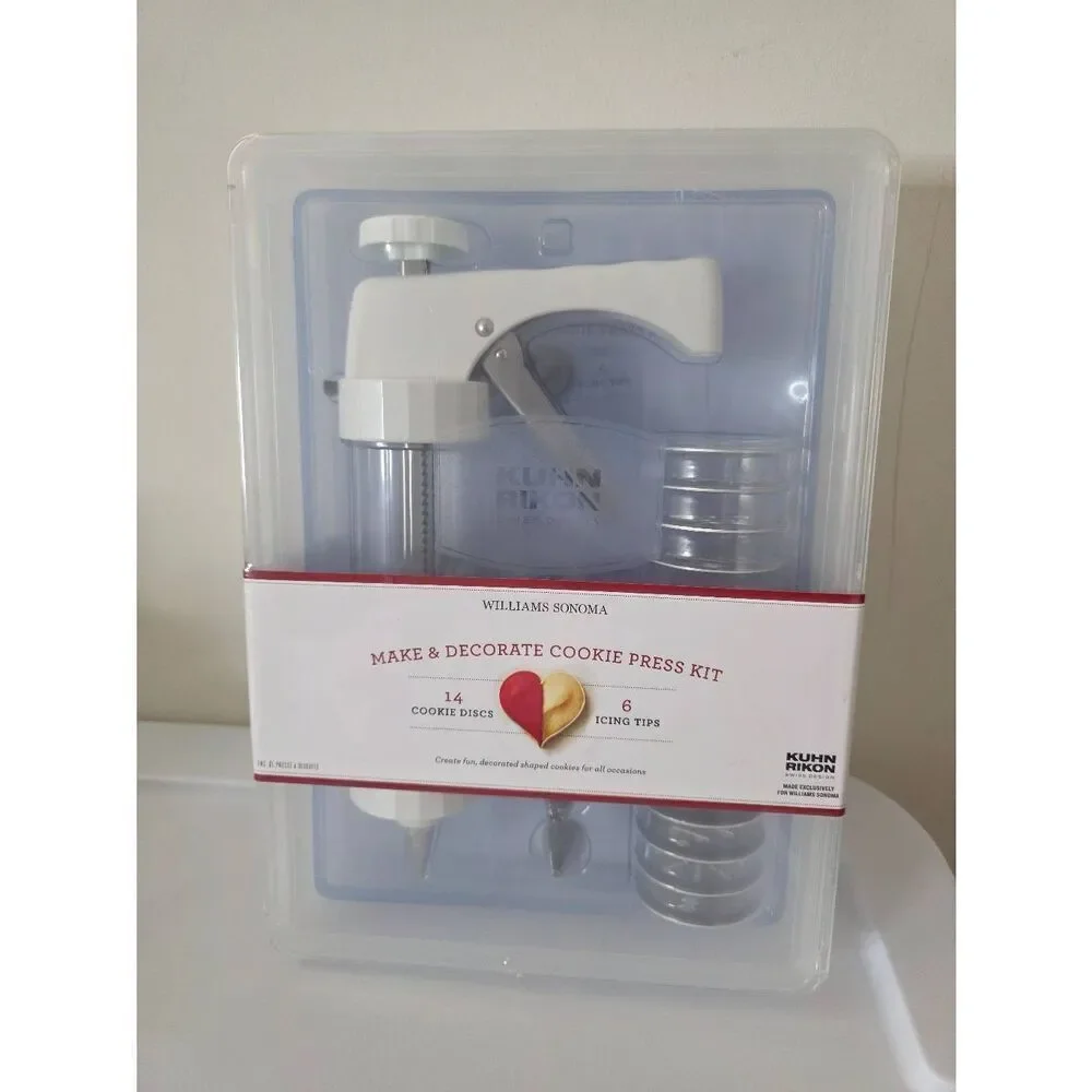 Kuhn Rikon Williams Sonoma Cookie Press Kit NEW